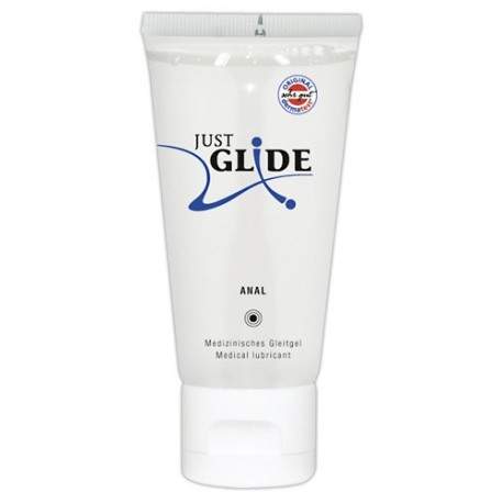 Sextoys, sexshop, loveshop, lingerie sexy : Lubrifiant Anal : Lubrifiant Anal Just Glide à Base d'eau 50ml