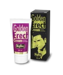 Sextoys, sexshop, loveshop, lingerie sexy : Aphrodisiaques Hommes : Big Boy Golden Erect Cream crème pour l'érection