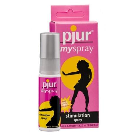 Sextoys, sexshop, loveshop, lingerie sexy : Stimulateur Clitoris : PJUR - MYSPRAY 20 ML Spray intime stimulant pour les femmes