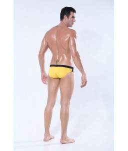 Sextoys, sexshop, loveshop, lingerie sexy : Maillot de Bain Sexy : Maillot de Bain Sexy Boxer Jaune Taille M Modèle : Ku