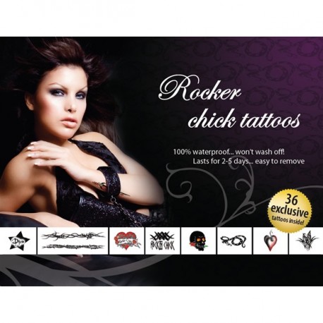 Sextoys, sexshop, loveshop, lingerie sexy : Accessoires Soirée Coquine : Tatouage Temporaire - Tattoo éphémère Rocker Chick Sextoys, sexshop, loveshop, lingerie sexy : Accessoires Soirée Coquine : Tatouage Temporaire - Tattoo éphémère Rocker Chick