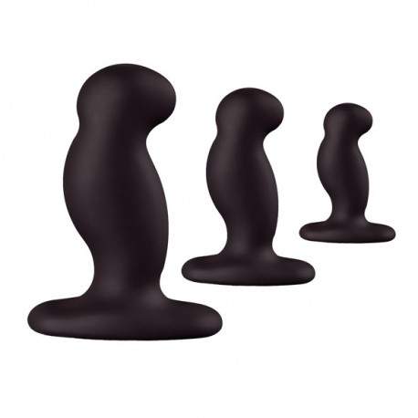 Sextoys, sexshop, loveshop, lingerie sexy : Les Coffrets : Nexus Anal Starter Kit 3 Plug Anal Noir