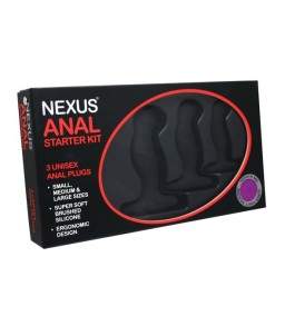 Sextoys, sexshop, loveshop, lingerie sexy : Les Coffrets : Nexus Anal Starter Kit 3 Plug Anal Noir