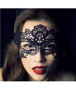 Sextoys, sexshop, loveshop, lingerie sexy : Accessoires Soirée Coquine : Masque sexy dentelle / Broderie noir