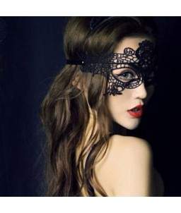 Sextoys, sexshop, loveshop, lingerie sexy : Accessoires Soirée Coquine : Masque sexy dentelle / Broderie noir