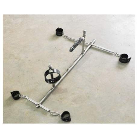 Ensemble Barres de Contrainte Menottes Collier et Godemichet