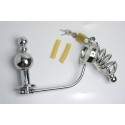 Cage de Chasteté Acier Plug d'urètre Cockring et Plug Anal