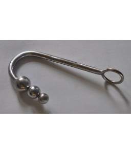 Crochet de Bondage Anal à Triple boule Anale en Inox