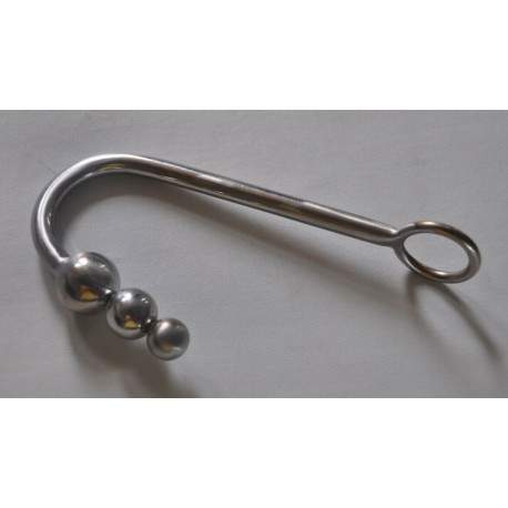 Crochet de Bondage Anal à Triple boule Anale en Inox