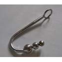 Sextoys, sexshop, loveshop, lingerie sexy : Godemichets et plugs anal : Crochet de Bondage Anal à Triple boule Anale en Inox