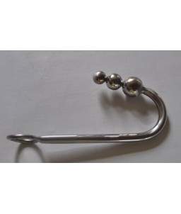 Crochet de Bondage Anal à Triple boule Anale en Inox