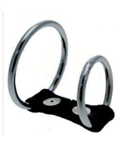 Cockring Double Anneaux de Pénis et Testicules Acier
