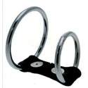 Cockring Double Anneaux de Pénis et Testicules Acier