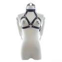Sextoys, sexshop, loveshop, lingerie sexy : Baillons : Tenue BDSM Soutien Gorge ouvert Baillon trou pour la Bouche et Collier