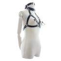 Sextoys, sexshop, loveshop, lingerie sexy : Baillons : Tenue BDSM Soutien Gorge ouvert Baillon trou pour la Bouche et Collier