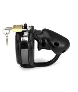 Cage de chasteté pour homme soumis en silicone Noir