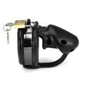 Cage de chasteté pour homme soumis en silicone Noir