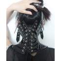 Sextoys, sexshop, loveshop, lingerie sexy : SM Contraintes : Harnais Contrainte BDSM de cou Cuir et Clous