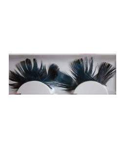 Sextoys, sexshop, loveshop, lingerie sexy : Faux Cils : Faux Cils Plumes Noir et Bleu