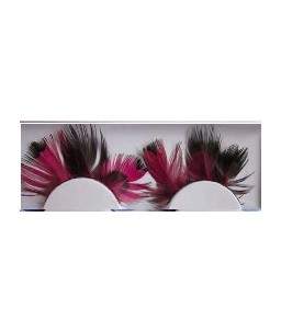 Sextoys, sexshop, loveshop, lingerie sexy : Faux Cils : Faux Cils Plumes Noir et Rose