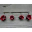 Sextoys, sexshop, loveshop, lingerie sexy : SM Contraintes : Barre Métal de Contrainte Chevilles Poignets et Cou