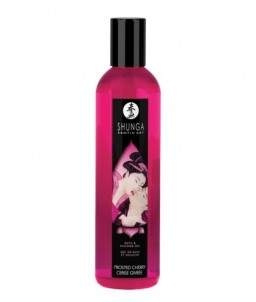 Sextoys, sexshop, loveshop, lingerie sexy : Hygiène intime : Shunga Gel de Bain et Douche Comestible Gel Cerise Givrée