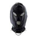 Discountsexshop® - Cagoule Simili Cuir Yeux - Bouche ouvert avec Anneau