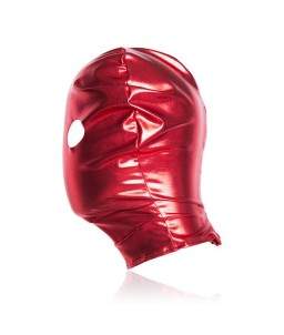 Sextoys, sexshop, loveshop, lingerie sexy : Cagoules SM : Cagoule Rouge ouverture Yeux