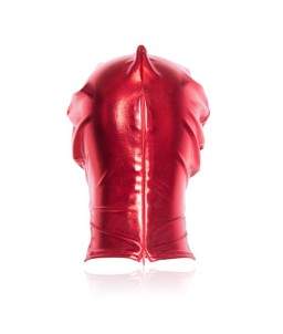 Sextoys, sexshop, loveshop, lingerie sexy : Cagoules SM : Cagoule Rouge ouverture Yeux