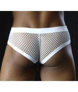 Sextoys, sexshop, loveshop, lingerie sexy : Boxers & Strings : Boxer Résille Blanc "XL"