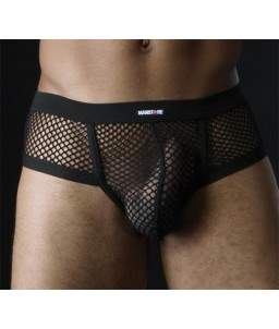 Sextoys, sexshop, loveshop, lingerie sexy : Boxers & Strings : Boxer Résille Noir "XL"