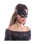 Sextoys, sexshop, loveshop, lingerie sexy : Accessoires Soirée Coquine : Masque Sexy Noir en Dentelle Masquerade