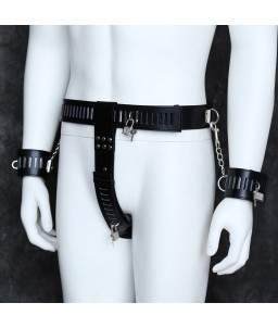 Sextoys, sexshop, loveshop, lingerie sexy : SM Contraintes : ceinture de chasteté en cuir