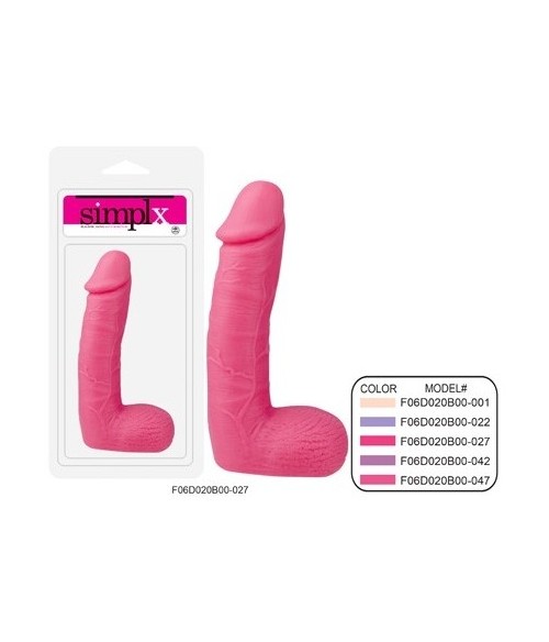 Godemichet Réaliste rose  22cm avec Scrotum