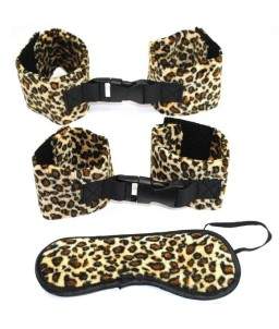 Sextoys, sexshop, loveshop, lingerie sexy : Les Coffrets : Pack Accessoires Fétish leopard
