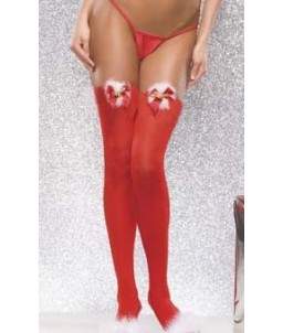 Sextoys, sexshop, loveshop, lingerie sexy : Bas & Collants : Sexy Bas Rouge noel