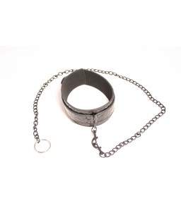 Sextoys, sexshop, loveshop, lingerie sexy : Colliers BDSM : Collier de Soumission à laisse BDSM simili cuir noir