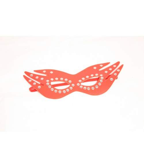Sextoys, sexshop, loveshop, lingerie sexy : Accessoires Soirée Coquine : masque simili cuir rouge