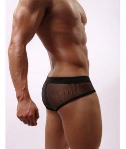 Sextoys, sexshop, loveshop, lingerie sexy : Boxers & Strings : Boxer Résille Noir "L"