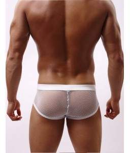 Sextoys, sexshop, loveshop, lingerie sexy : Boxers & Strings : Boxer Résille Blanc "M"