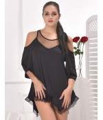 Sextoys, sexshop, loveshop, lingerie sexy : LINGERIE SEXY FEMME : tunique sexy noir