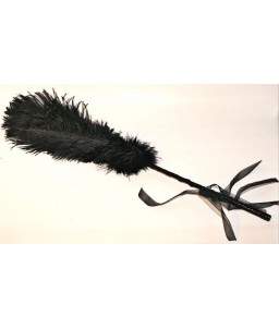 Plumeau Caresse en Plume Noir d'Autruche
