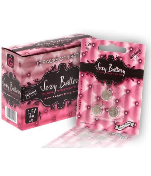 Sextoys, sexshop, loveshop, lingerie sexy : Piles et Chargeurs : Pile sexy LR44 X3