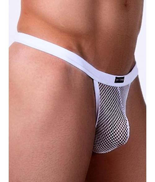 Sextoys, sexshop, loveshop, lingerie sexy : Boxers & Strings : String resille Blanc "M"