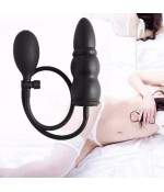Plug Anal Noir Gonflable - Expandable Butt Plug STFV34