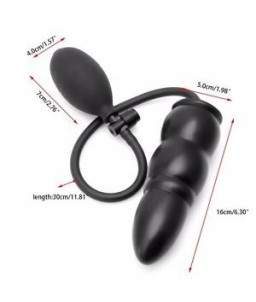 Sextoys, sexshop, loveshop, lingerie sexy : Gode Gonflable : Plug anal Noir Gonflable