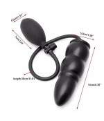 Plug Anal Noir Gonflable - Expandable Butt Plug STFV34