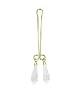 Sextoys, sexshop, loveshop, lingerie sexy : Bijoux Intimes : Bijou Intime Pince à Clitoris /Cristal Transparent