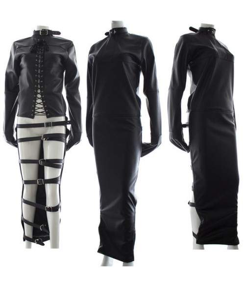 Camisole complete BDSM en Simili Cuir