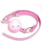 Sextoys, sexshop, loveshop, lingerie sexy : Baillons : Baillon Boule Cuir Rose